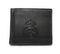 LUGUPELL Offizielle Geldbörse von Real Madrid, 100 % echtes Leder mit RFID-Schutz, exklusives Design mit Vereinswappen, Geschenk für Herren., bunt, De mano, Klassisch