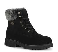 Lugz Damen Convoy Faux Fur Lace Up Boots Mode-Stiefel, Schwarz, 38 EU