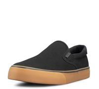 Lugz Herren Clipper Classic Slip-on Canvas Sneaker, Black Gum Black, 44.5 EU