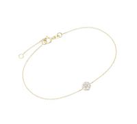 Luigi Merano - Armband Mittelteil Blüte mit Zirkonia, Gold 375 Armbänder & Armreife Gold Damen