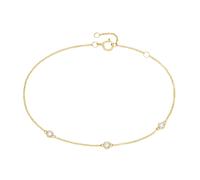 Armband LUIGI MERANO "mit 3 funkelnden Lab Grown Diamanten, Brillantschliff, Gold 375", gold, Armbänder, Damen, 19cm, Gelbgold 375 (85422230-0) gold