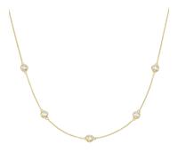 Luigi Merano Collier Ankerkette mit Zirkonia, Gold 375 45 cm Damen
