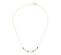 Luigi Merano Collier mit farbigen Zirkonia, Gold 585 45 cm