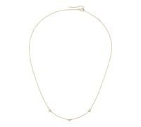 Collier LUIGI MERANO "mit 3 funkelnden Lab Grown Diamanten, Brillantschliff, Gold 375", gold, Halsketten, Damen, 45cm, Gelbgold 375 (40321329-0) gold
