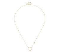 Goldkette LUIGI MERANO "mit zwei Herzen, Gold 375", gold, Halsketten, Damen, 45cm, Gelbgold 375 (59152716-0) gold