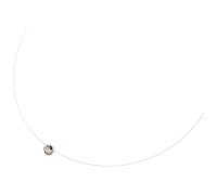 Luigi Merano Collier schwebender Anhänger mit Diamant, Gold 375 45 cm Damen