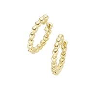 Paar Creolen LUIGI MERANO "in Kugel-Design, Gold 375" Ohrringe Gr. Gelbgold 375, goldfarben (gold) Damen Creolen (11189528-0)