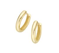 Luigi Merano Creolen rund, Durchmesser ca. 13,1 mm, Gold 585 Onesize Damen
