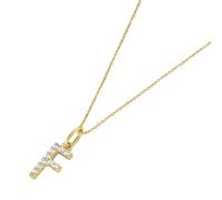 Luigi Merano Kette Anhänger Buchstabe F mit Zirkonia, Gold 375 Home & Lifestyle Schmuck Produkte (1.0 st)