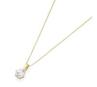 Luigi Merano Kette Anhänger mit Zirkonia, Gold 375 45 cm Damen