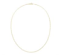 Goldkette LUIGI MERANO "fantasieförmig mit diamantierten Gliedern, Gold 375", gold, Halsketten, Damen, 45cm, Gelbgold 375, Goldkette (58362548-0) gold