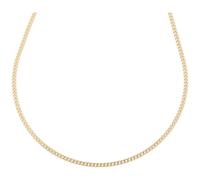 Luigi Merano Kette Panzerkette, flach, diamantiert, massiv, Gold 750 45 cm Damen