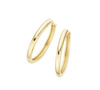 Luigi Merano® Klappcreolen rund, Durchmesser ca. 19,5 mm, Gold 375, gold gold