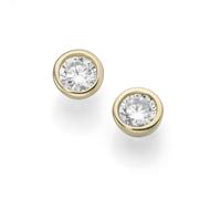 Luigi Merano Ohrstecker mit Zirkonia, Gold 375 Onesize Damen