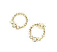 Luigi Merano Ohrstecker mit Zirkonia in verschiedenen Größen & Kugel-Optik, Gold 375 Onesize Damen