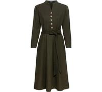 Luis Steindl Jerseykleid mit Knopfleiste Oliv (Größe: 46) 46 grün