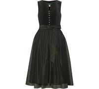 Luis Steindl Langes Samt-Dirndl mit Jacquard-Rock Grün (Größe: 38) 38 grün