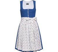 Luis Steindl Midi-Dirndl Blau/Weiß (Größe: 42) 42 blau