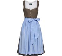 Luis Steindl Midi-Dirndl Braun/Hellblau (Größe: 38) 38 braun