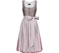 Luis Steindl Midi-Dirndl Grau/Rosa (Größe: 44) 44 grau