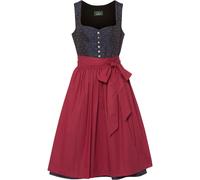 Luis Steindl Midi-Dirndl Marine/Rot (Größe: 44) 44 blau