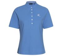 Luis Steindl Piqué-Shirt mit Vichykaro-Details Hellblau (Größe: S) 34/36 blau