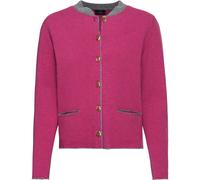 Luis Steindl Strickjacke mit Kellerfalte Pink/Grau (Größe: 38) 38 pink