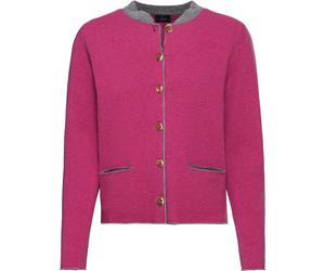 Luis Steindl Strickjacke mit Kellerfalte Pink/Grau (Größe: 40) 40 pink