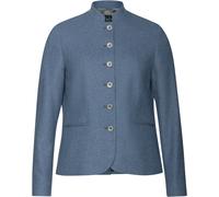 Luis Steindl Tweed-Stehkragenjacke Blau (Größe: 48) 48 blau
