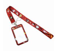 LuLiyLdJ Harry Potter Ausweishülle mit Band, Rot Kartenhülle mit Band, Kartenhalter mit Band, Ausweishülle Leder, Kartenhalter Ausweis für Frauen, Lehrer, Krankenschwestern, Doktor, Student