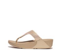 LULU CRYSTAL EMBELLISHED TOE-POST SANDALS Latte Beige - Gr. - 38