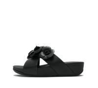LULU FLOWER CROSS SLIDES Black - Gr. - 40