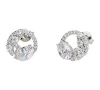 Smart Jewel Ohrstecker mit Zirkonia, Silber 925 1 cm Damen