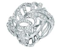 Fingerring LULU & JANE "LJ203" Gr. 58, silber, Fingerringe, Damen, 58, Metall, Fingerring, Metall-Legierung (57406804-58) silber