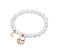 Perlenarmband LULU & JANE "LJ128", weiß, Armbänder, Damen, Messing, Perlenarmband, Messing (79002605-0) weiß