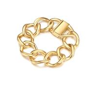 Lulu & Jane Damen Armband aus Metall gelbvergoldet 14 Karat Modeschmuckarmband