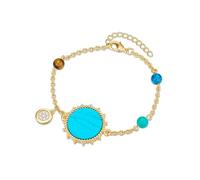 Lulu Jane Damen Armband aus Metall verziert mit Kristallen