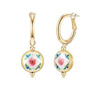 Lulu & Jane Creolen Metall-Legierung in Gelbgold 53,2 mm Damen