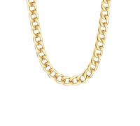 Lulu & Jane Damen Kette aus Metall gelbvergoldet 14 Karat Modeschmuckhalskette