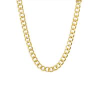 Lulu & Jane Damen Kette aus Metall-Legierung gelbvergoldet 14 Karat Modeschmuckhalskette