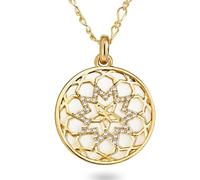 Lulu Jane Damen Kette aus Metall verziert mit Kristallen