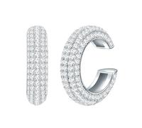 Lulu & Jane - Ohrklemme Messing Zirkonia in Silber Ohrringe Damen