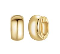 Lulu Jane Damen Ohrringe aus Metall-Legierung Modeschmuck Ohrcreolen gelbgold