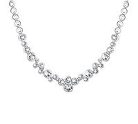 Lulu Jane Damen Kette aus Metall verziert mit Kristallen