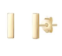 Lulu & Jane Ohrstecker Stab Messing in Gelbgold 7,6 mm Damen