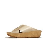 LULU LUX GRAPHIC-WEAVE LEATHER CROSS SLIDES - Gr. - 37