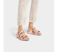 LULU Verstellbare Lederpantoletten in Rose Gold Gold - Gr. - 39