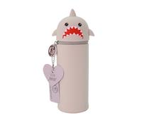 Lulubug Silikon Federmäppchen - Hai | Federtasche aus weichem Silikon für Stifte | Federmappe und Stiftehalter | Mäppchen Tiere, Schlampermäppchen
