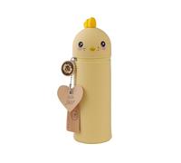 Lulubug Silikon Federmäppchen - Küken Chicky | Federtasche aus weichem Silikon für Stifte | Federmappe und Stiftehalter | Mäppchen Tiere, Schlampermäppchen