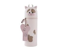 Lulubug Silikon Federmäppchen - Kuh Howy | Federtasche aus weichem Silikon für Stifte | Federmappe und Stiftehalter | Mäppchen Tiere, Schlampermäppchen
